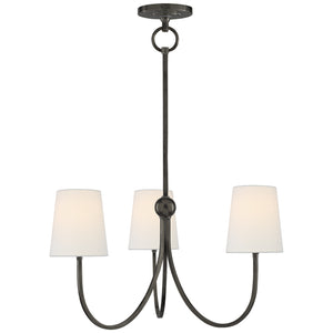 Visual Comfort Signature - TOB 5009BZ-L - Three Light Chandelier - Reed - Bronze