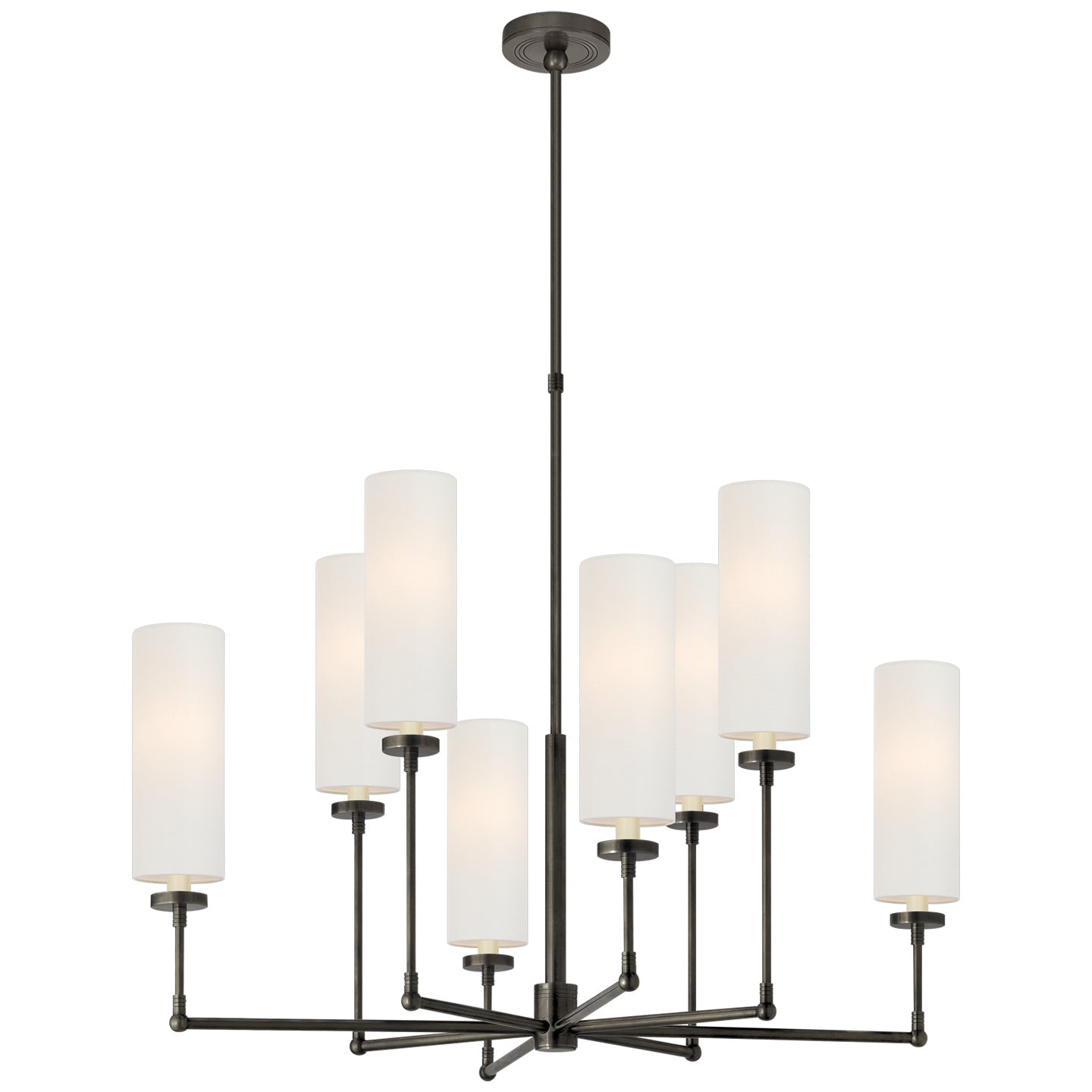 Visual Comfort Signature - TOB 5016BZ-L - Eight Light Chandelier - Ziyi - Bronze