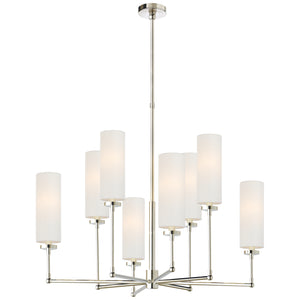 Visual Comfort Signature - TOB 5016PN-L - Eight Light Chandelier - Ziyi - Polished Nickel