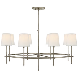 Visual Comfort Signature - TOB 5024AN-L - Eight Light Chandelier - Bryant - Antique Nickel