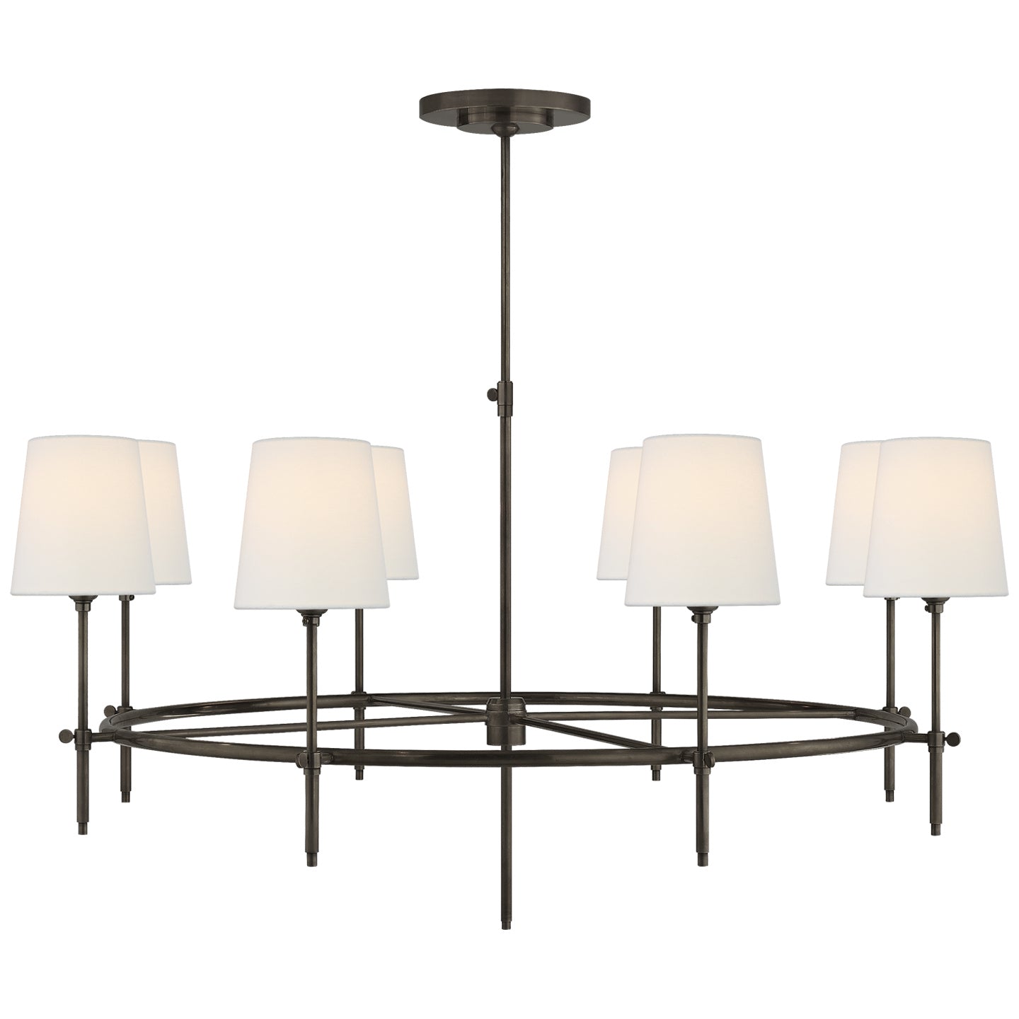 Visual Comfort Signature - TOB 5024BZ-L - Eight Light Chandelier - Bryant - Bronze