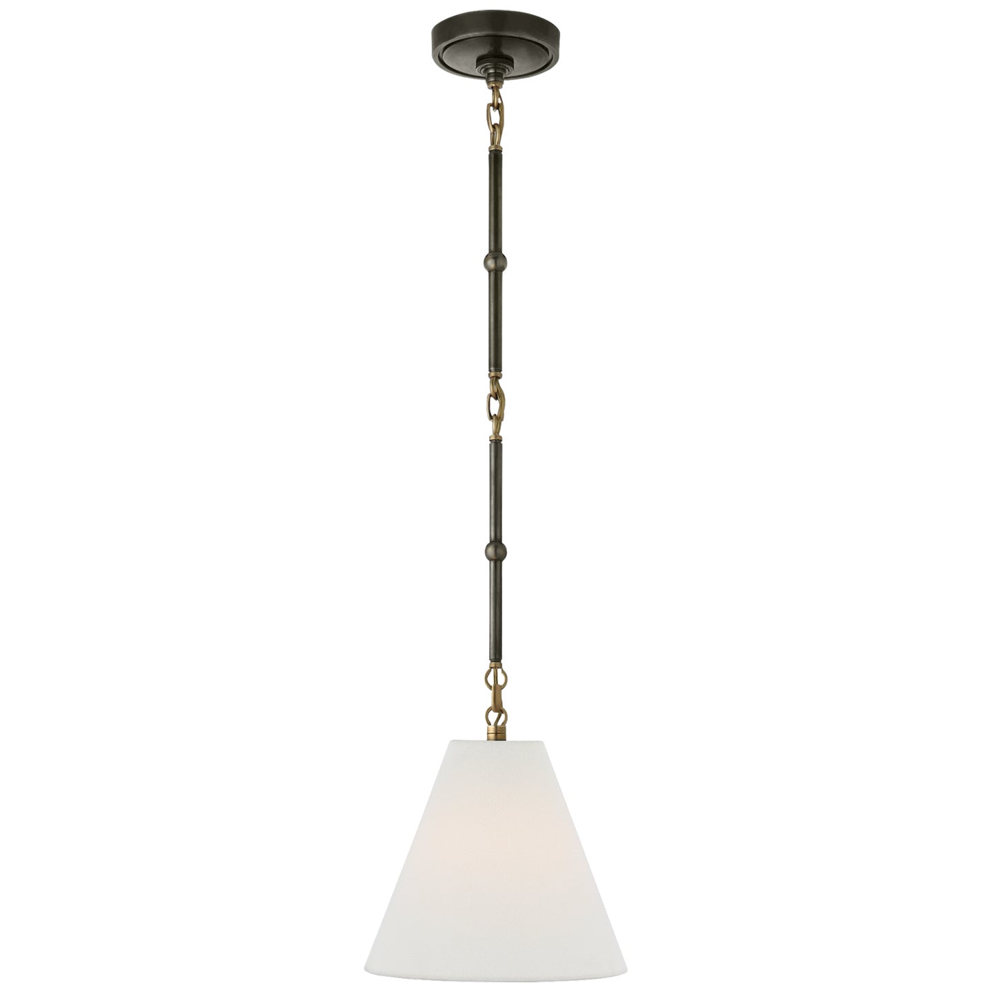 Visual Comfort Signature - TOB 5089BZ/HAB-L - One Light Hanging Lantern - Goodman - Bronze with Antique Brass