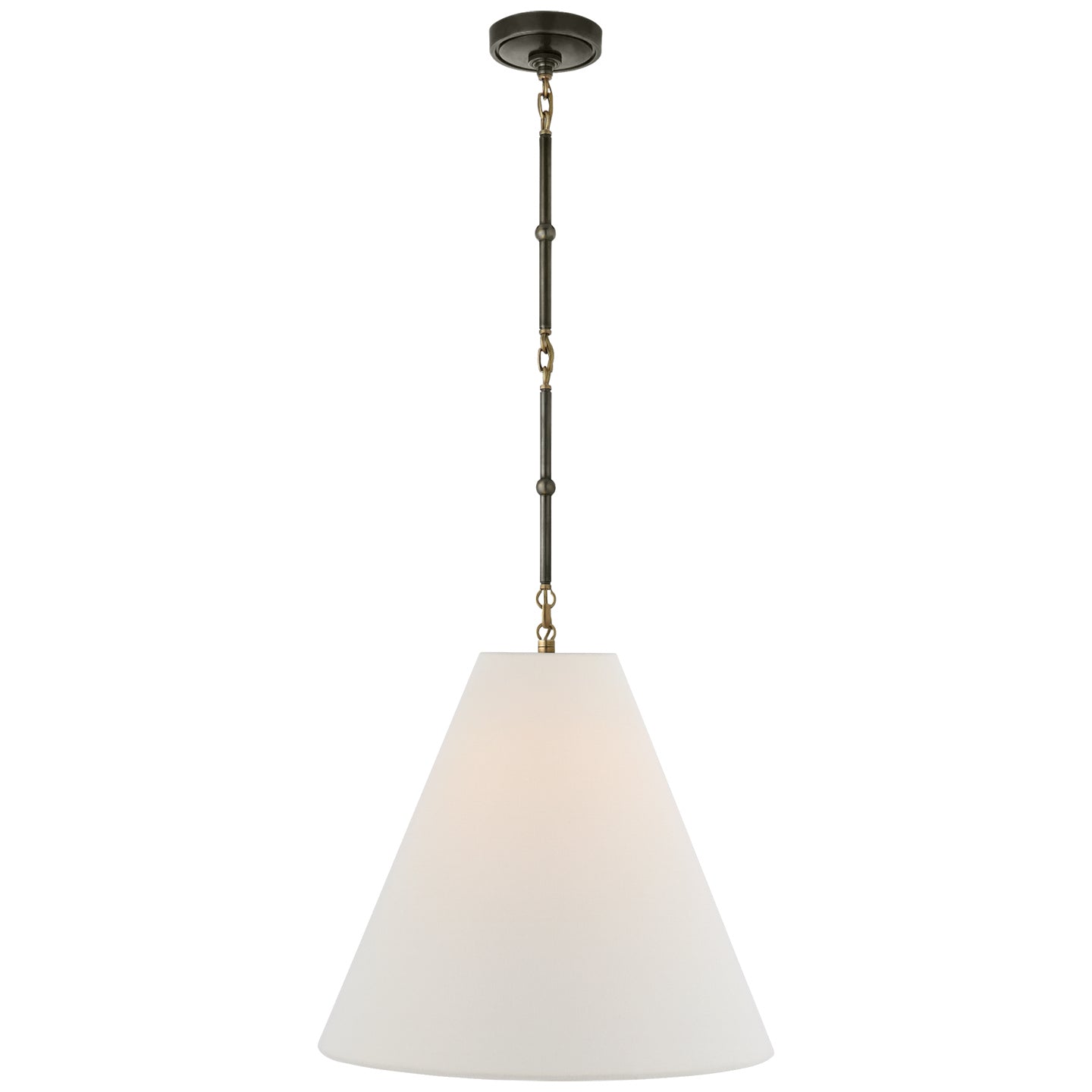 Visual Comfort Signature - TOB 5091BZ/HAB-L - One Light Hanging Lantern - Goodman - Bronze with Antique Brass