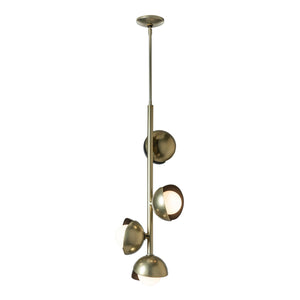 Hubbardton Forge - 131611-SKT-MULT-86-14-GG0711 - Four Light Pendant - Brooklyn - Modern Brass