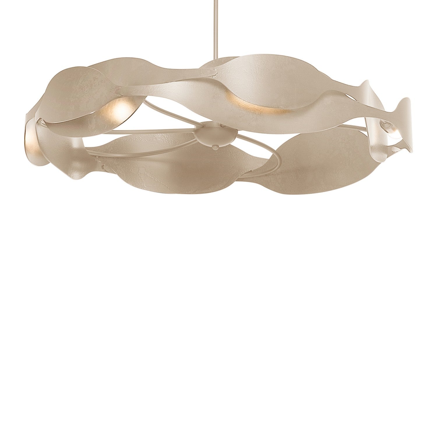 Hubbardton Forge - 132160-SKT-MULT-84 - Six Light Pendant - Waves - Soft Gold