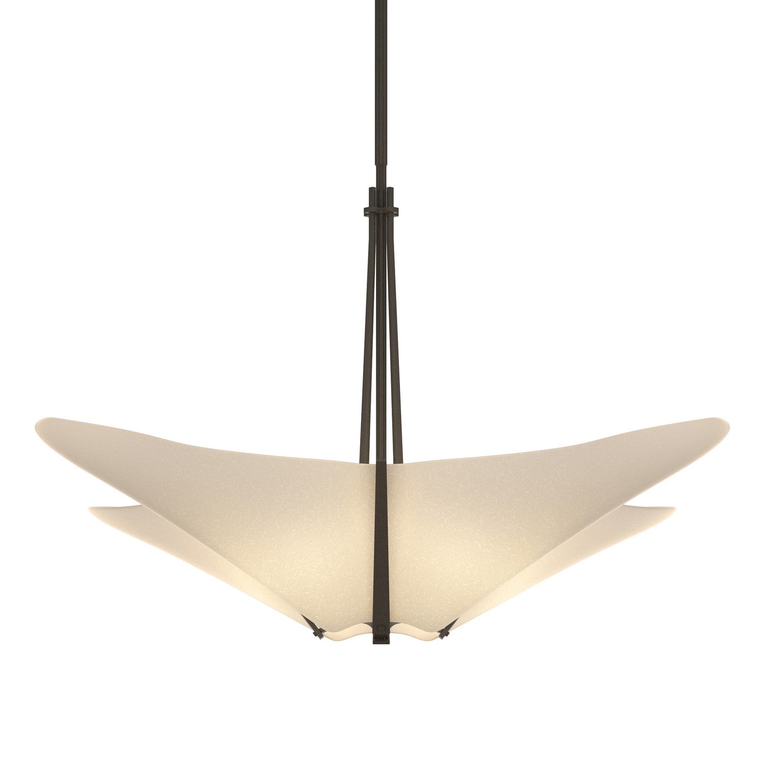 Hubbardton Forge - 133305-SKT-MULT-07-SH1995 - Four Light Pendant - Kirigami - Dark Smoke