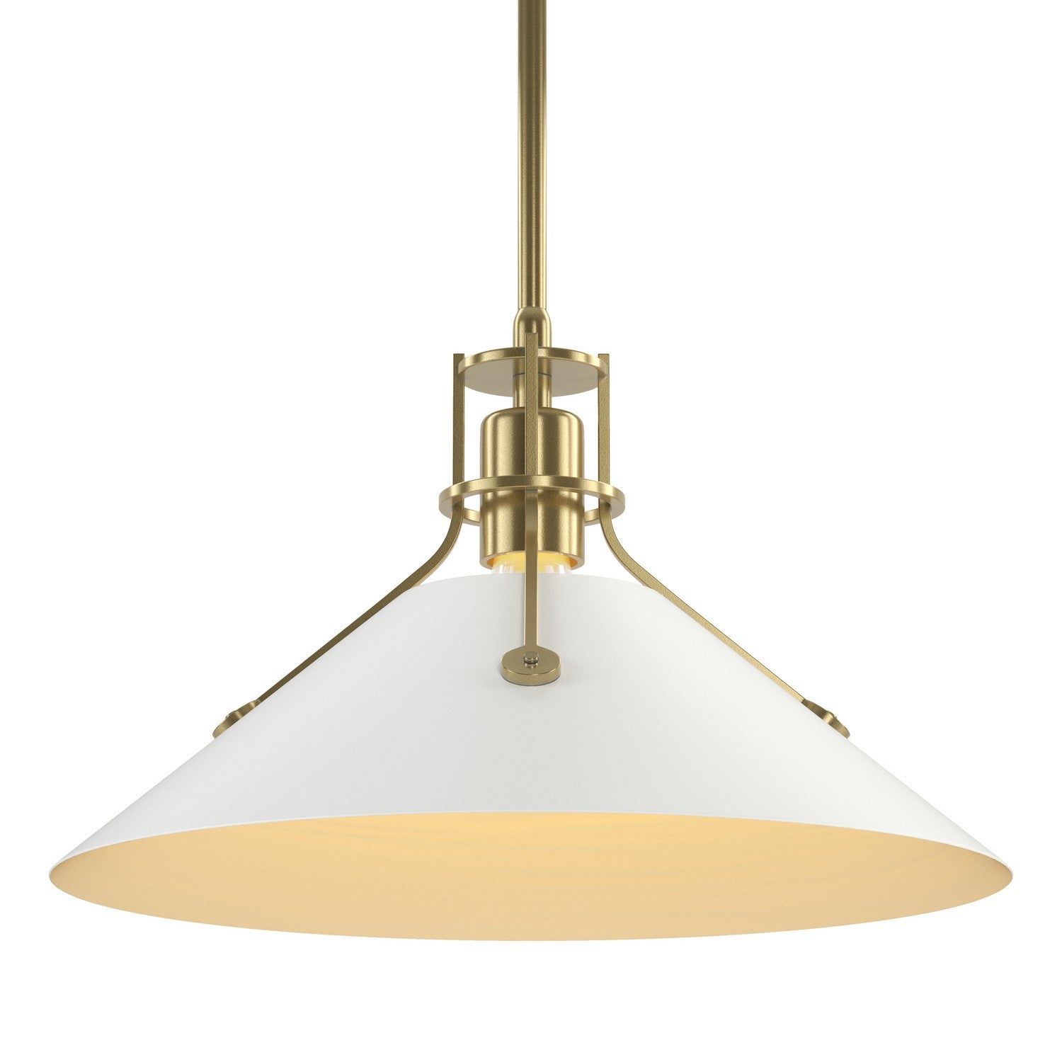 Hubbardton Forge - 134550-SKT-MULT-86-02 - Henry Medium Steel Shade Pendant - Henry - Modern Brass
