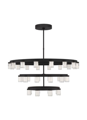 Visual Comfort Modern - KWCH19627B - LED Chandelier - Esfera - Nightshade Black