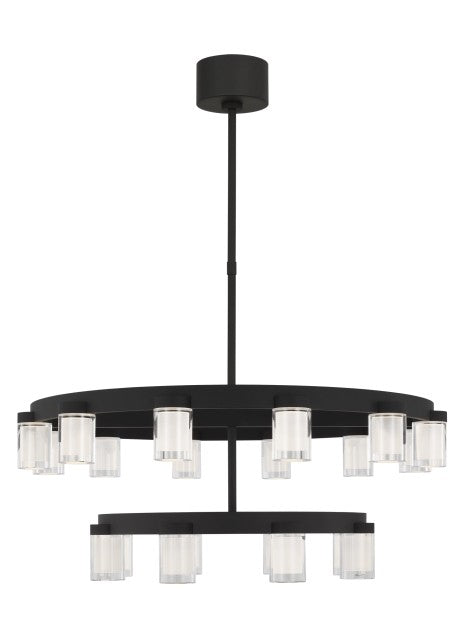 Visual Comfort Modern - KWCH19827B - LED Chandelier - Esfera - Nightshade Black