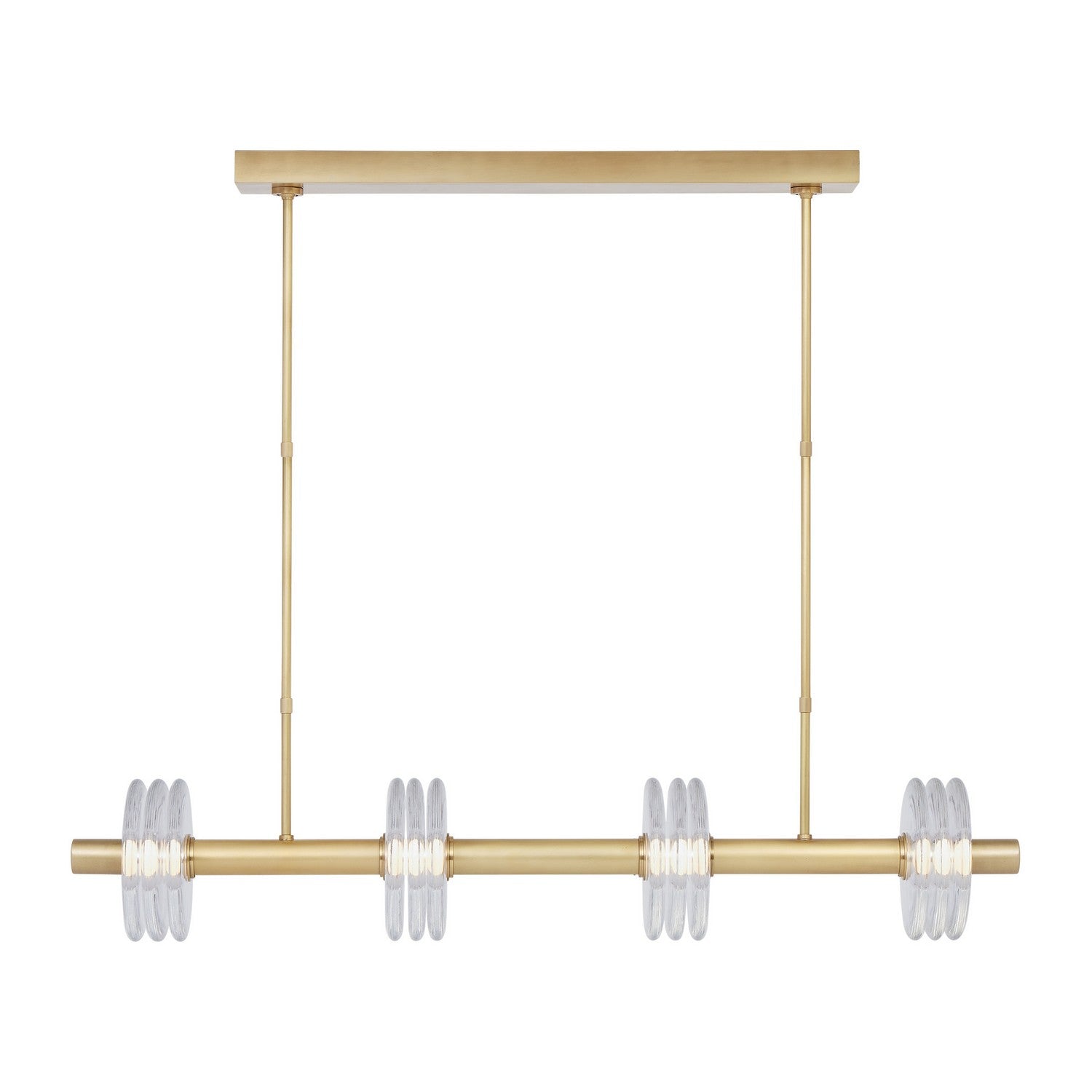 Visual Comfort Modern - KWLS20927CNB - LED Linear Chandelier - Laurel - Natural Brass