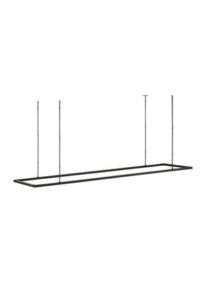 Visual Comfort Modern - MDLS18627B - LED Linear Suspension - Stagger - Nightshade Black