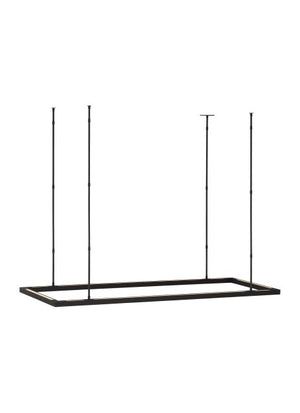 Visual Comfort Modern - MDLS18727B - LED Linear Suspension - Stagger - Nightshade Black