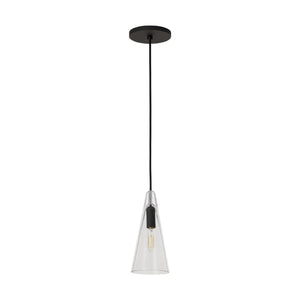 Visual Comfort Modern - SLPD281CB - One Light Pendant - Selina - Nightshade Black