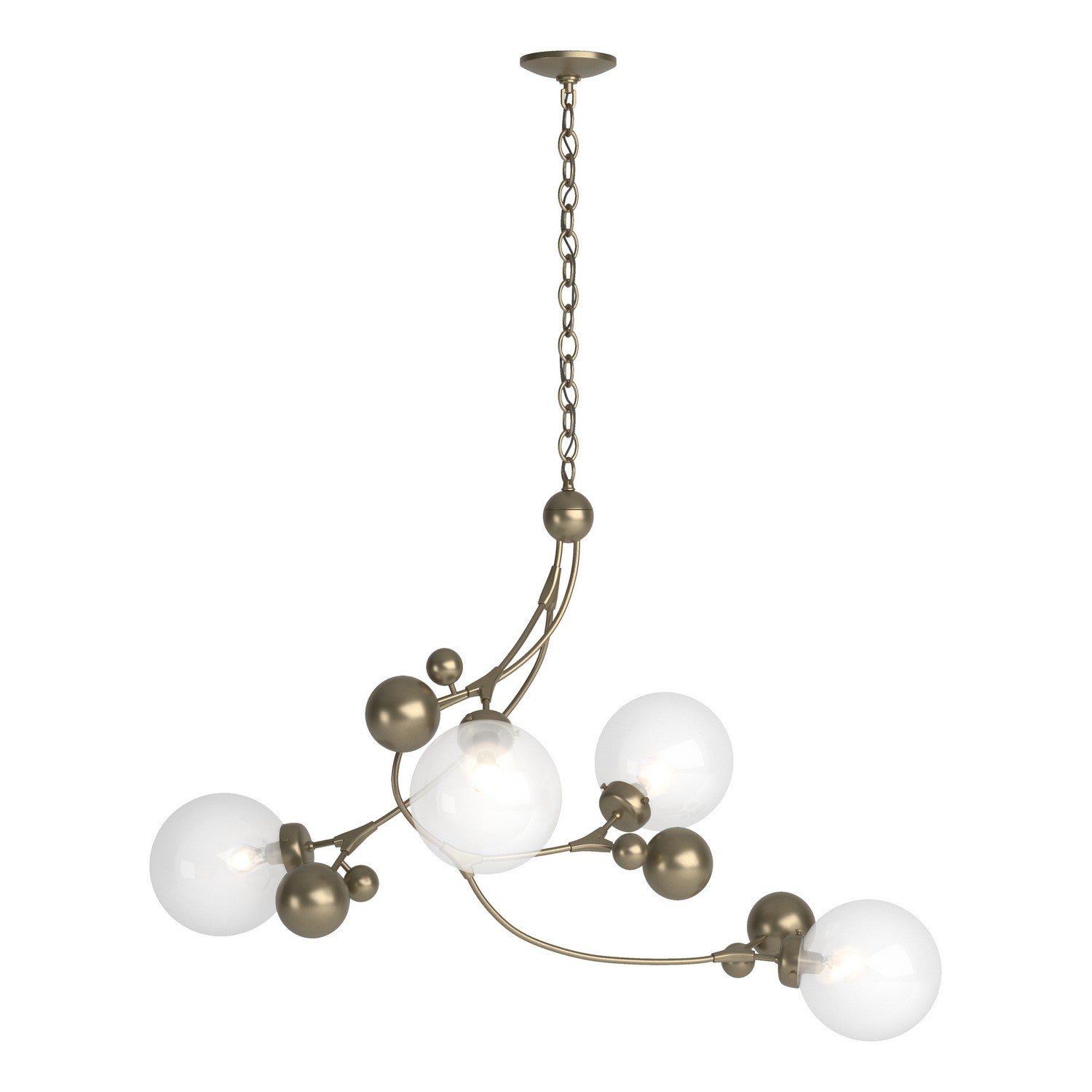 Hubbardton Forge - 136420-SKT-84-WF0639 - Four Light Pendant - Sprig - Soft Gold