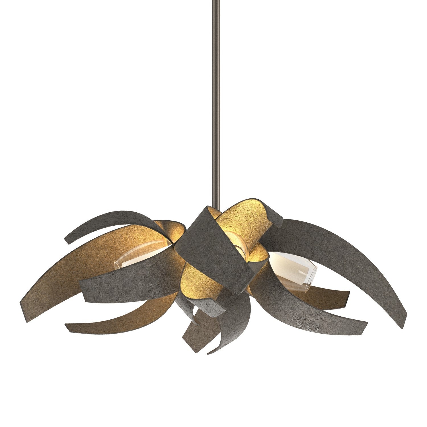 Hubbardton Forge - 136500-SKT-MULT-07-YE0352 - Four Light Pendant - Corona - Dark Smoke