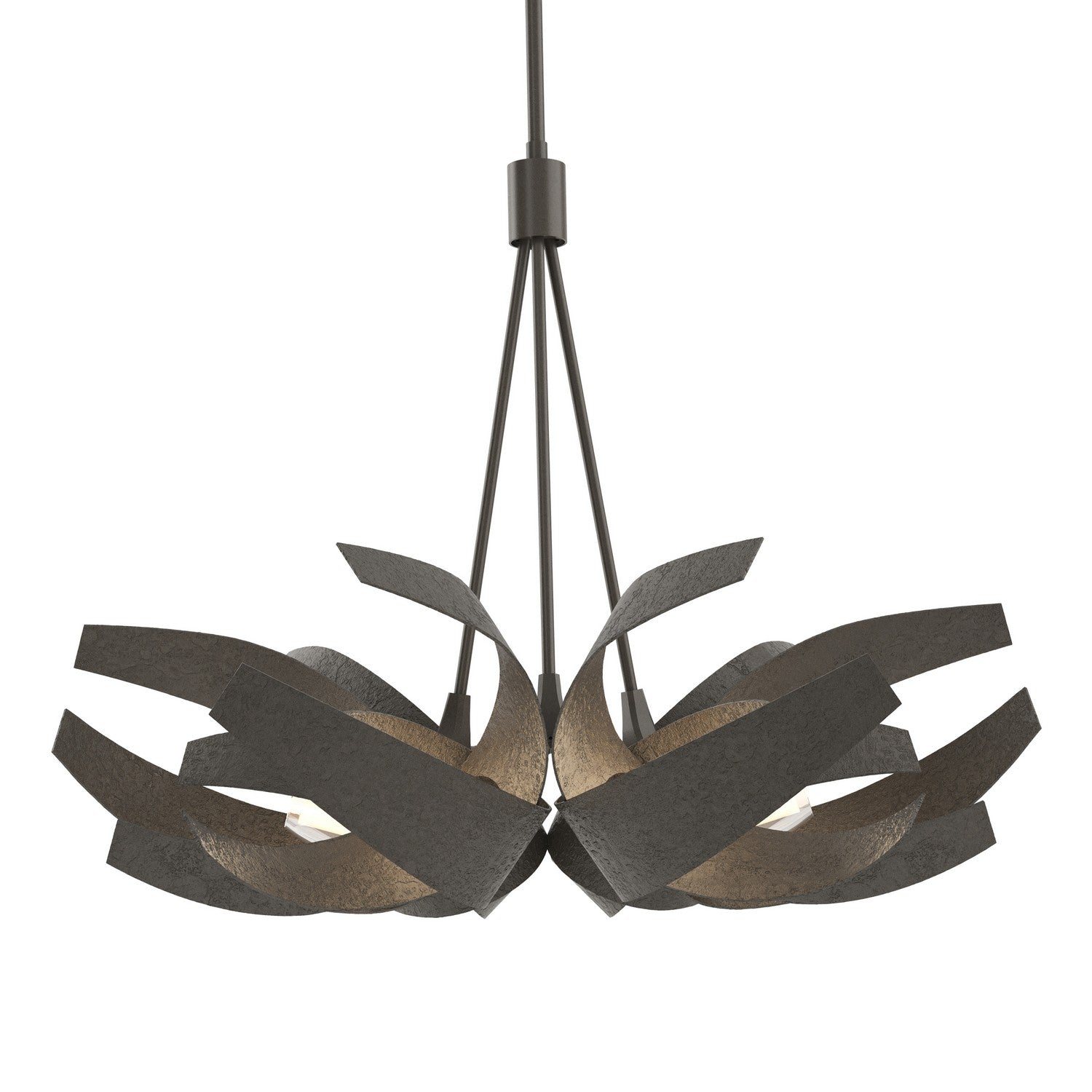 Hubbardton Forge - 136501-SKT-MULT-07-YE0352 - Six Light Pendant - Corona - Dark Smoke