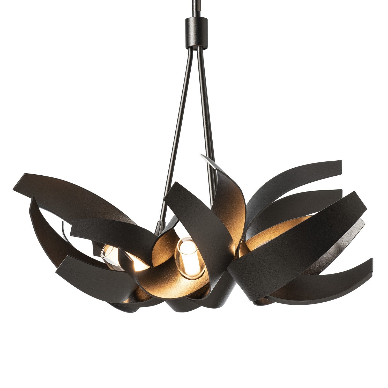 Hubbardton Forge - 136501-SKT-MULT-14-YE0352 - Six Light Pendant - Corona - Oil Rubbed Bronze