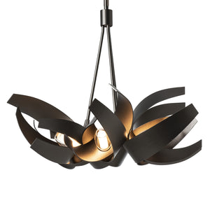 Hubbardton Forge - 136501-SKT-MULT-14-YE0352 - Six Light Pendant - Corona - Oil Rubbed Bronze