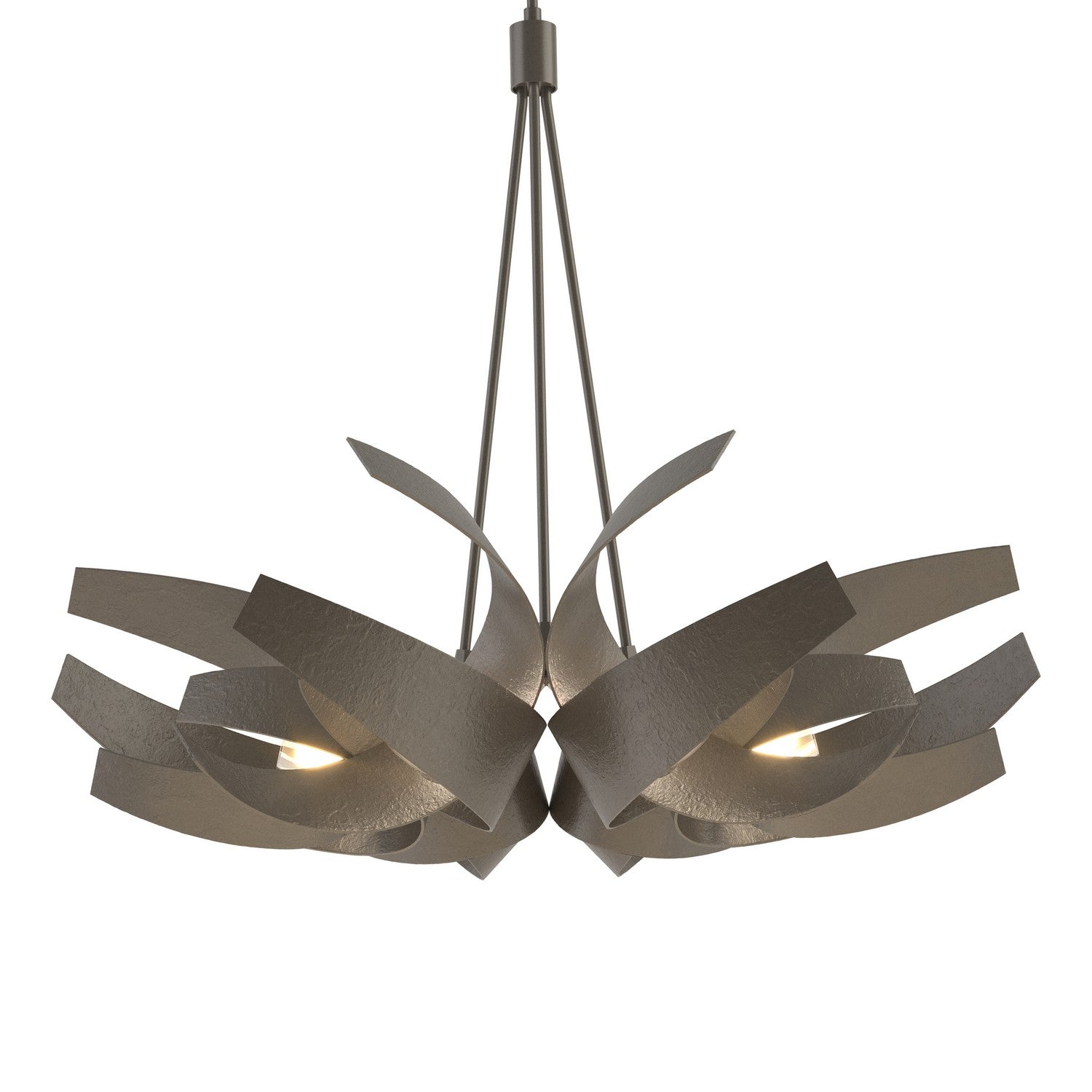 Hubbardton Forge - 136505-SKT-MULT-07-YE0377 - Six Light Pendant - Corona - Dark Smoke