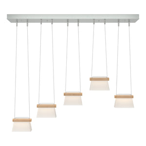 Hubbardton Forge - 136570-LED-STND-82-WD-YE0560 - LED Pendant - Cowbell - Vintage Platinum