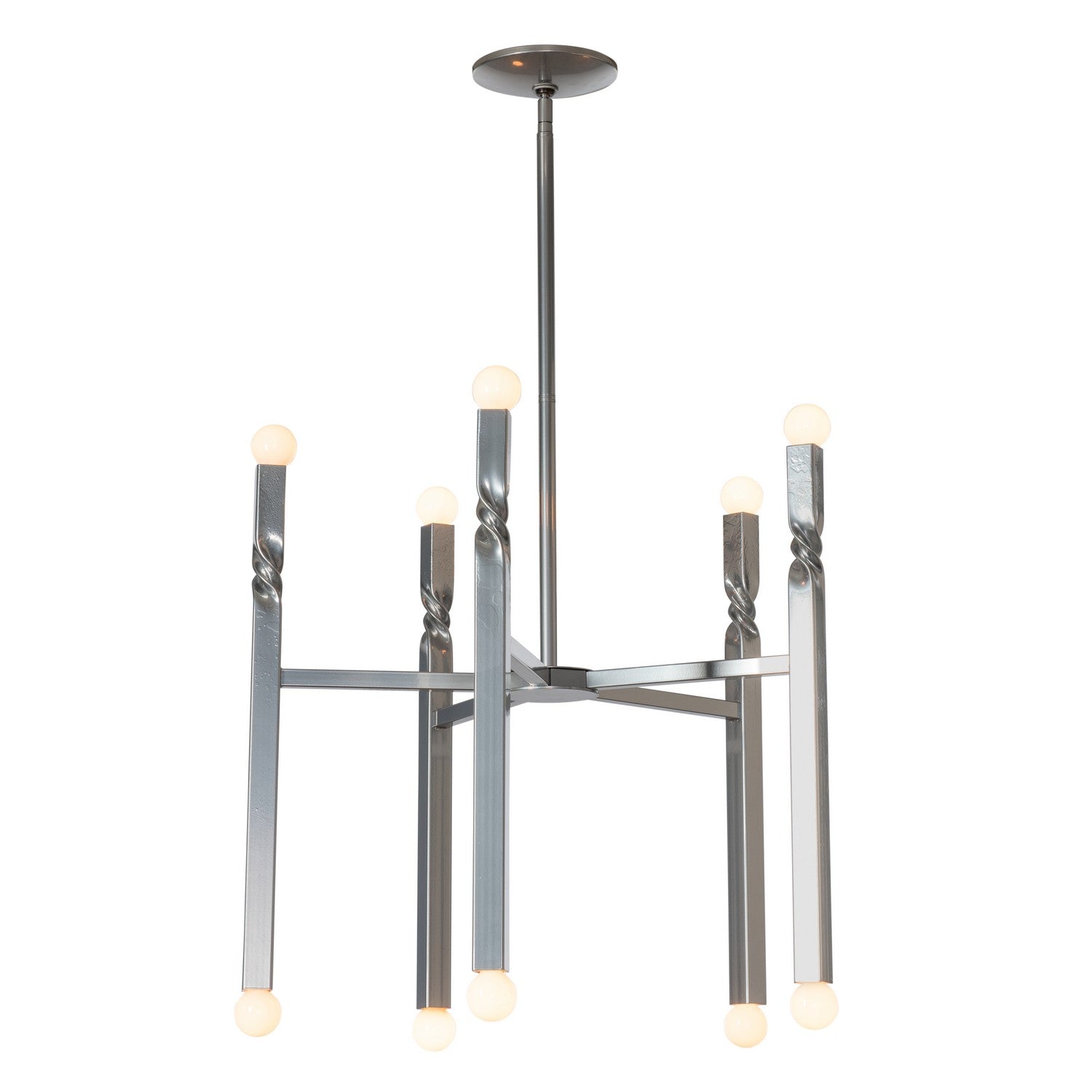 Hubbardton Forge - 137430-SKT-MULT-85 - Ten Light Pendant - Helix - Sterling