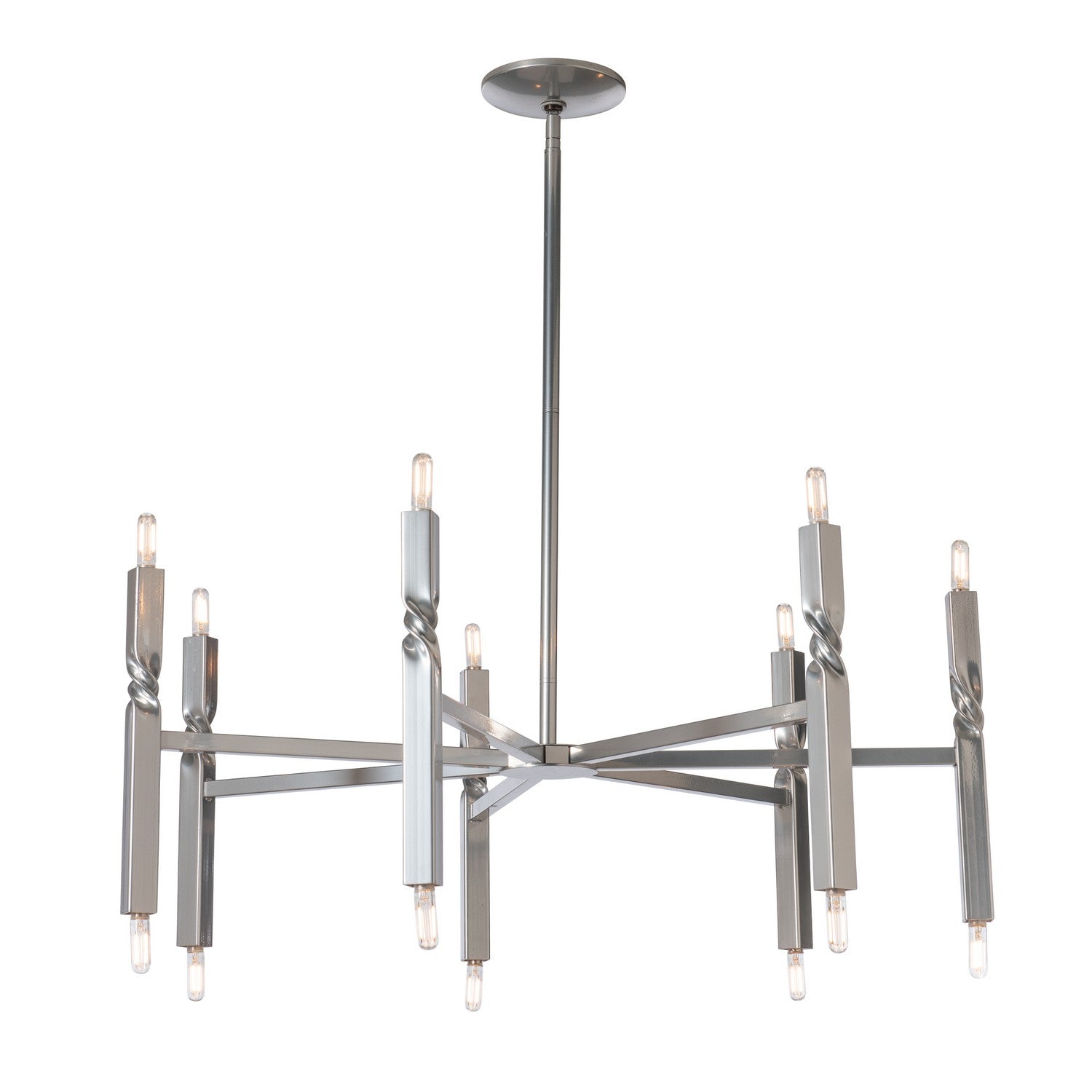 Hubbardton Forge - 137431-SKT-MULT-85 - 14 Light Pendant - Helix - Sterling