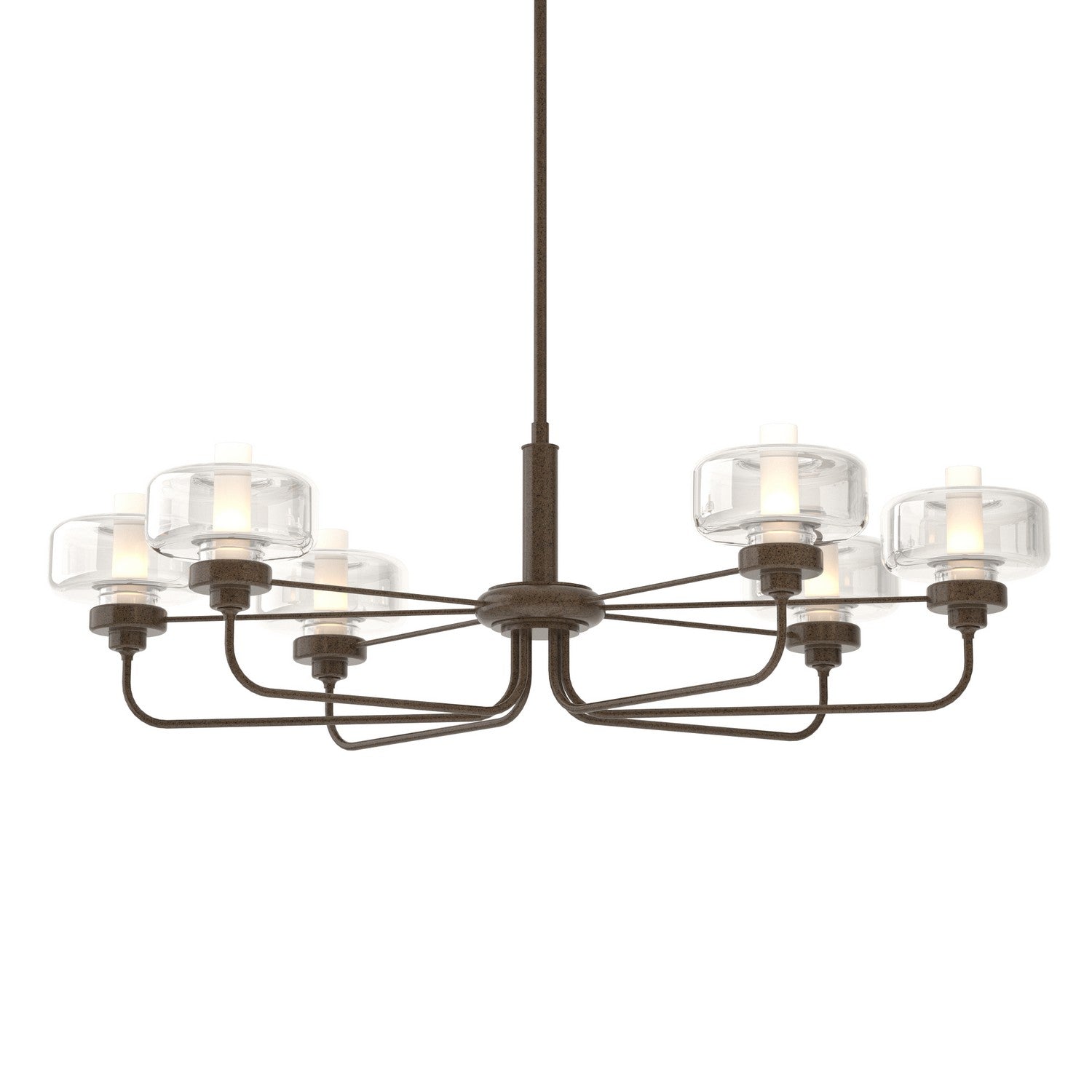 Hubbardton Forge - 137840-SKT-MULT-05-YE0592 - Nola Pendant - Nola - Bronze