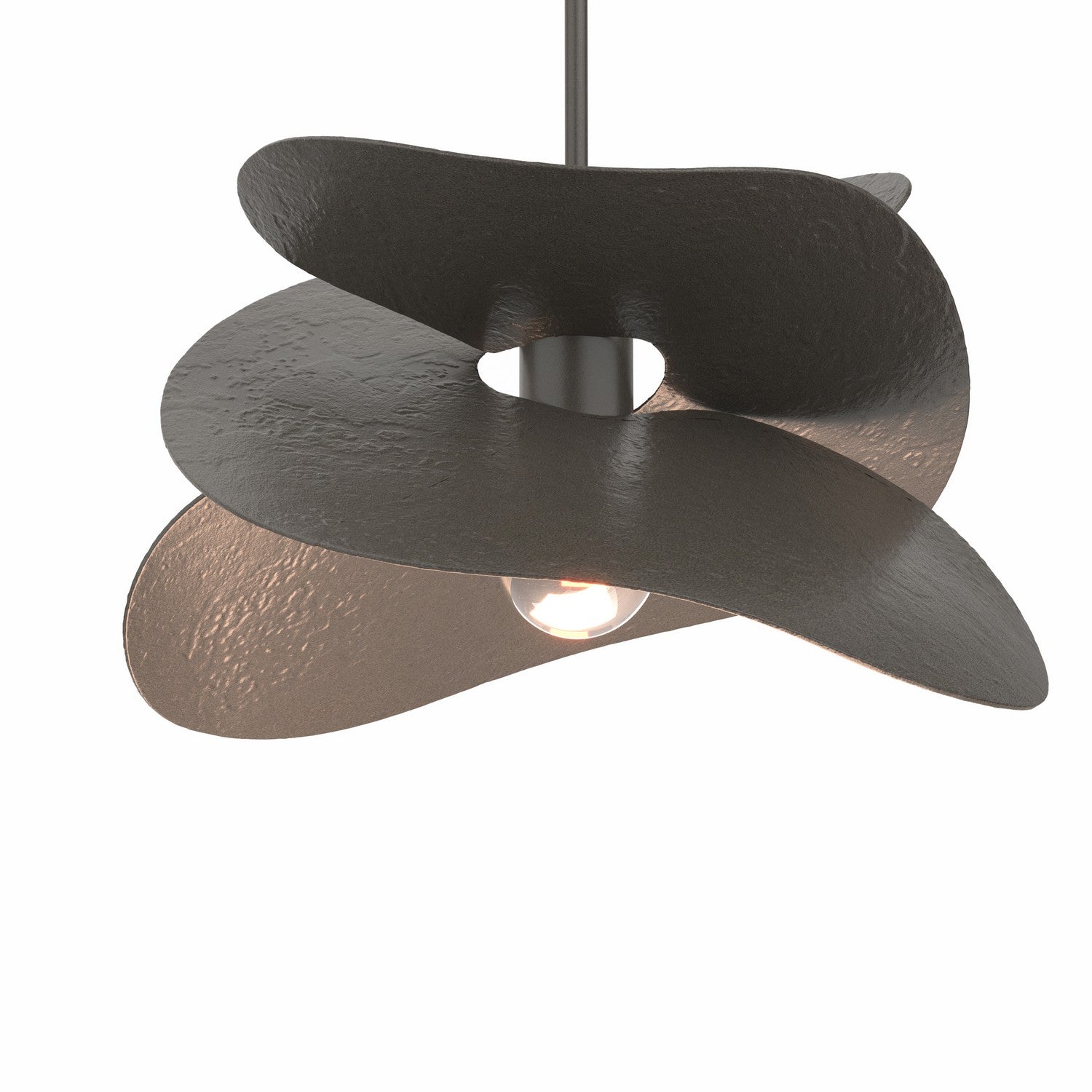 Hubbardton Forge - 139450-SKT-MULT-07 - One Light Pendant - Hibiscus - Dark Smoke