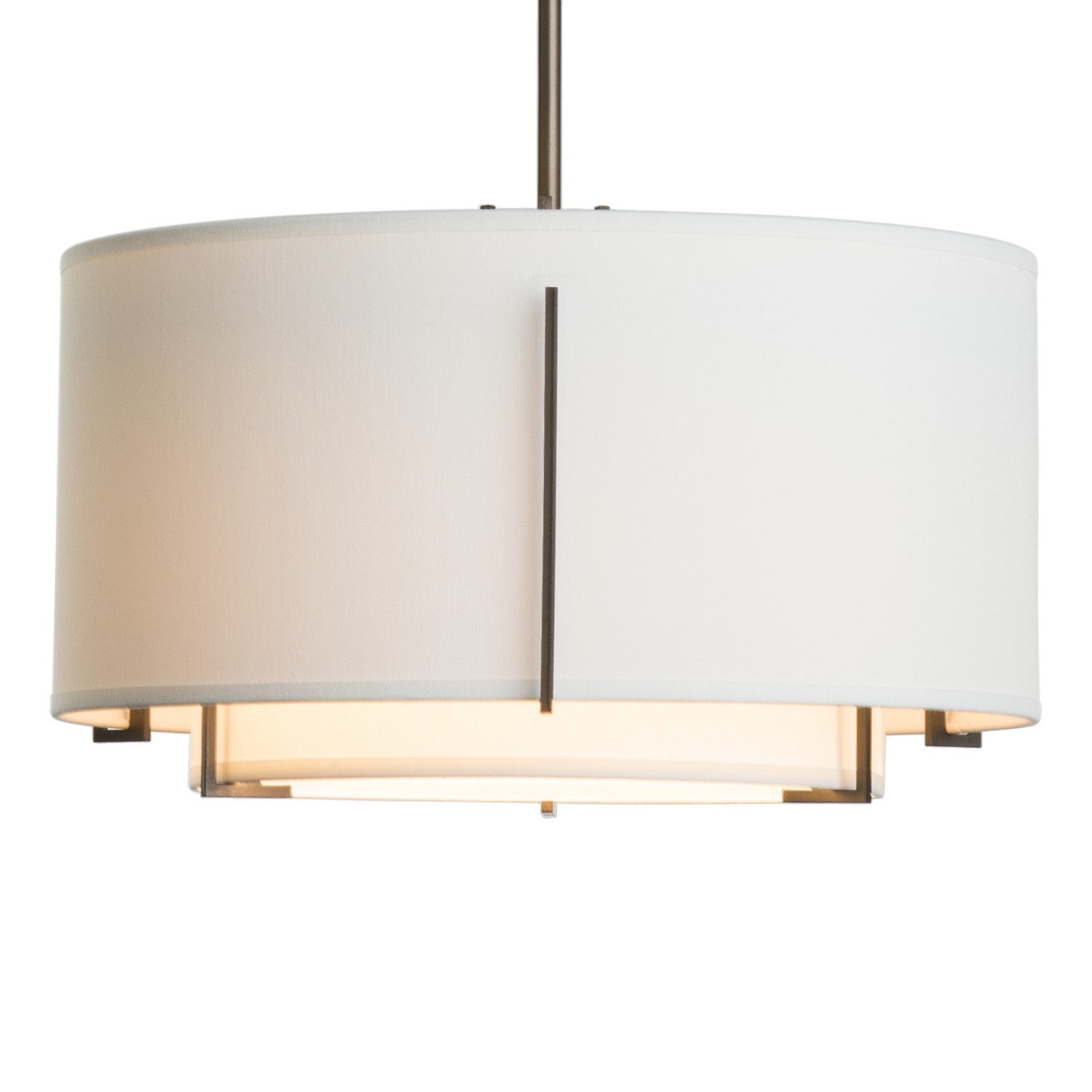 Hubbardton Forge - 139602-SKT-MULT-07-SF1099-SF1590 - Exos Small Double Shade Pendant - Exos - Dark Smoke