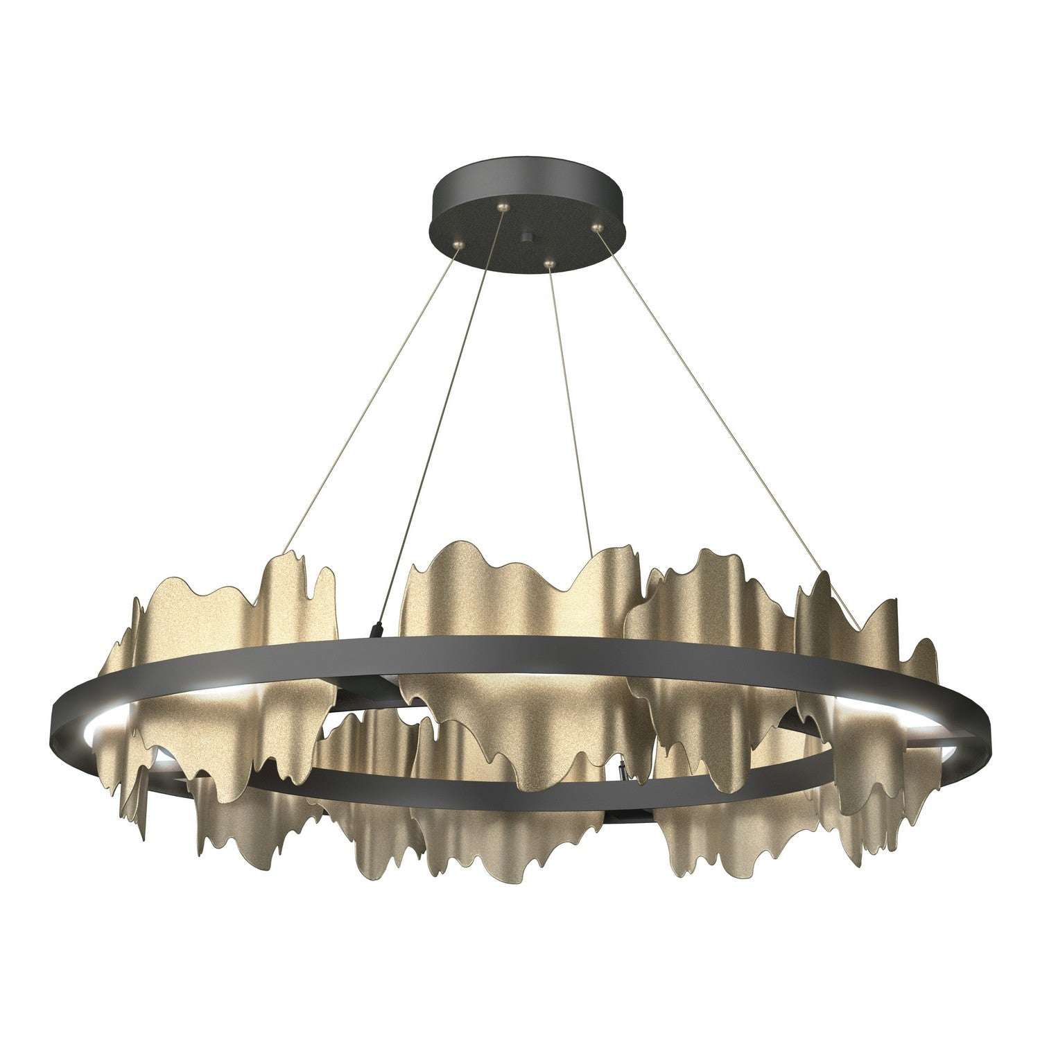 Hubbardton Forge - 139653-LED-STND-10-84 - Hildene Circular LED Pendant - Hildene - Black