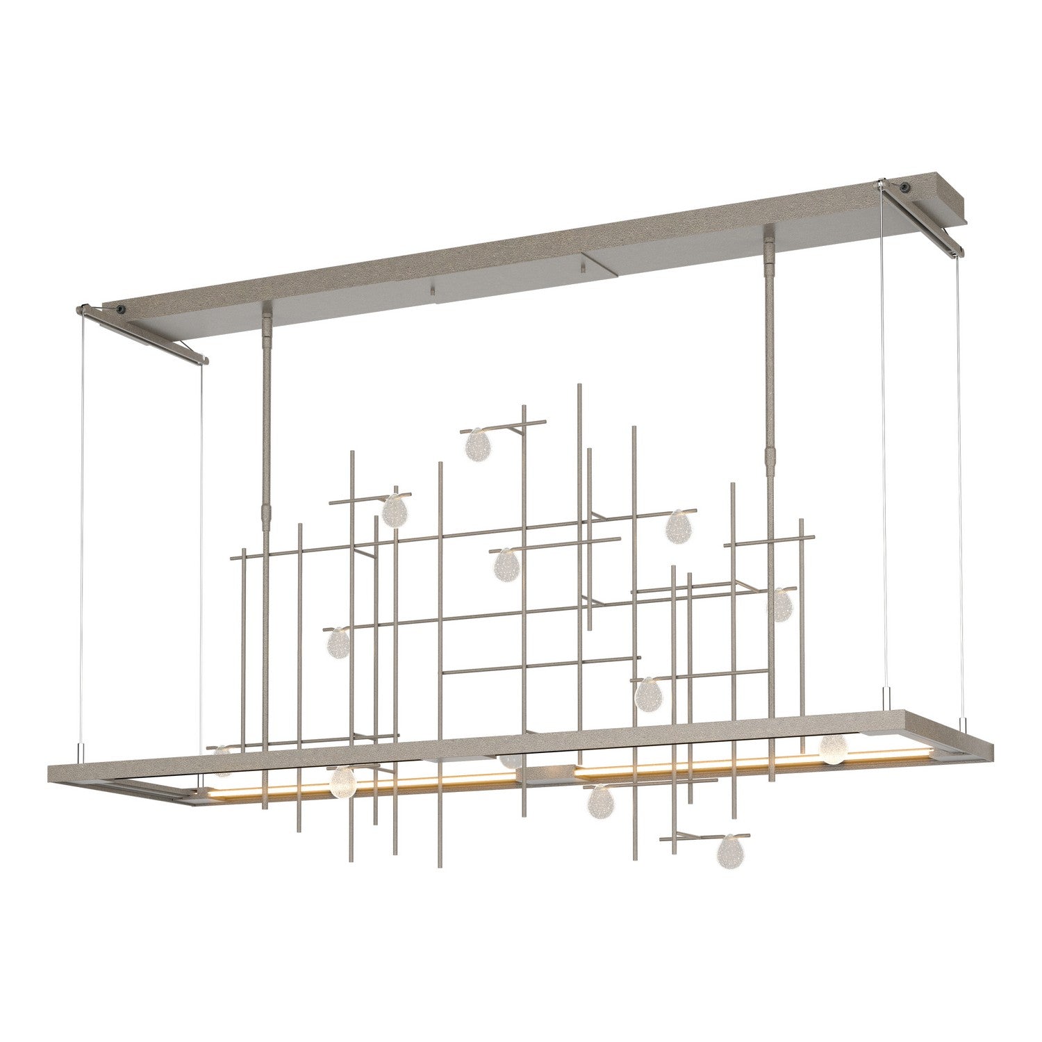 Hubbardton Forge - 139752-LED-STND-07-YG0500 - Spring LED Pendant - Four Seasons - Dark Smoke