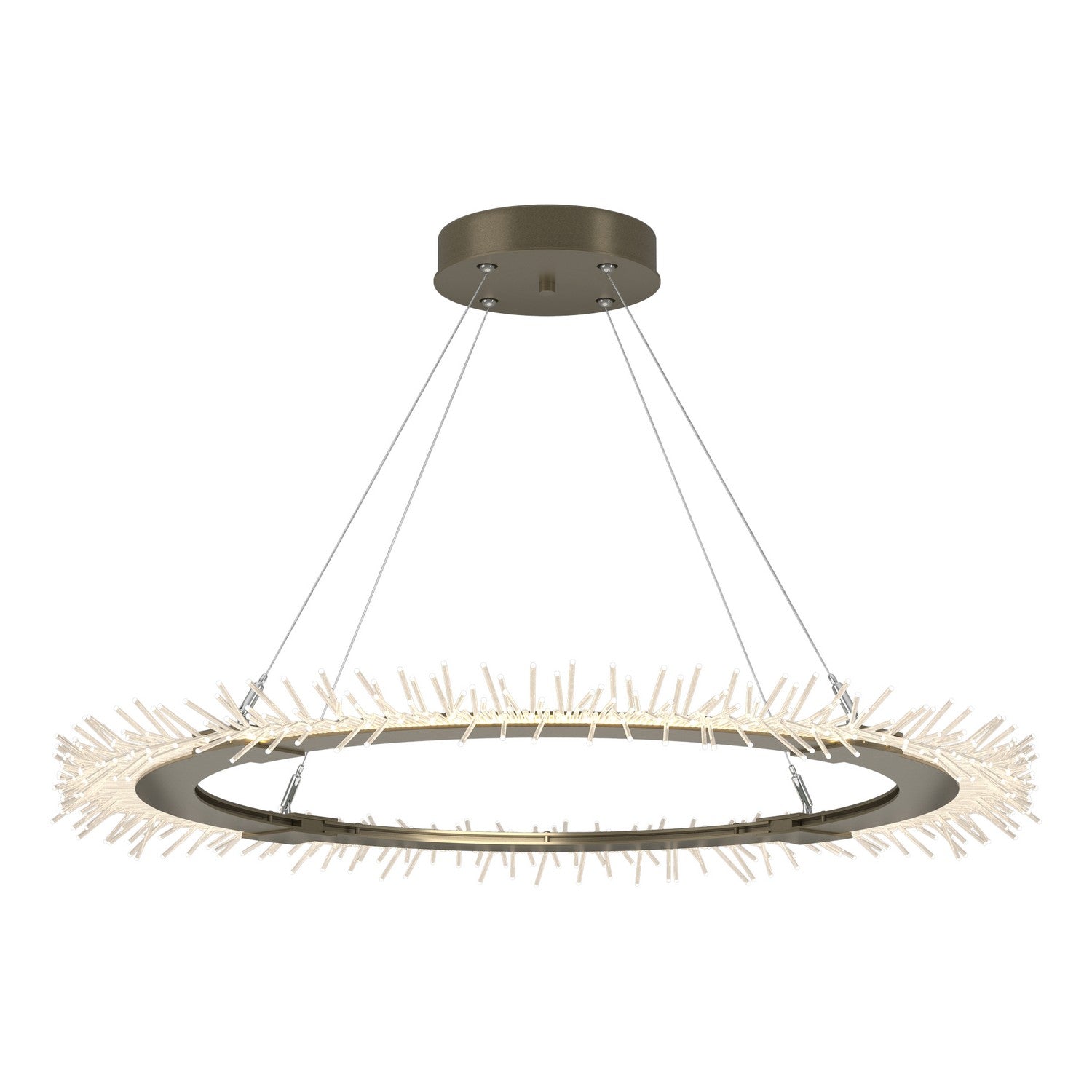 Hubbardton Forge - 139772-LED-STND-84 - Anemone Circular LED Pendant - Anemone - Soft Gold