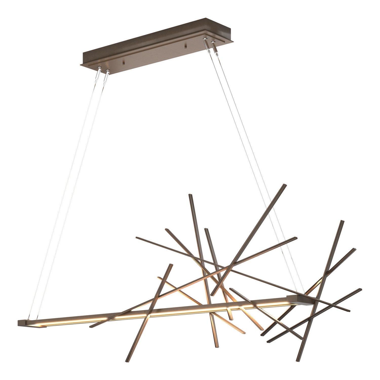 Hubbardton Forge - 139778-LED-STND-05 - LED Pendant - Cascade - Bronze