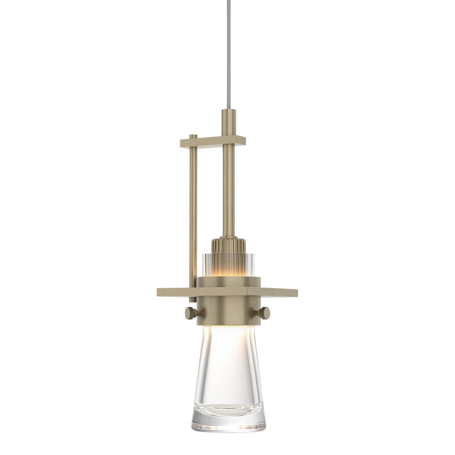 Hubbardton Forge - 161060-SKT-STND-84-ZM0343 - One Light Mini Pendant - Erlenmeyer - Soft Gold