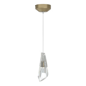 Hubbardton Forge - 161321-SKT-STND-84-CR - One Light Mini Pendant - Luma - Soft Gold