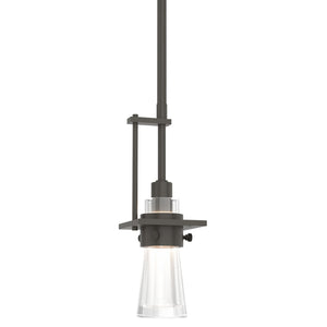 Hubbardton Forge - 187100-SKT-MULT-07-ZM0343 - One Light Mini Pendant - Erlenmeyer - Dark Smoke