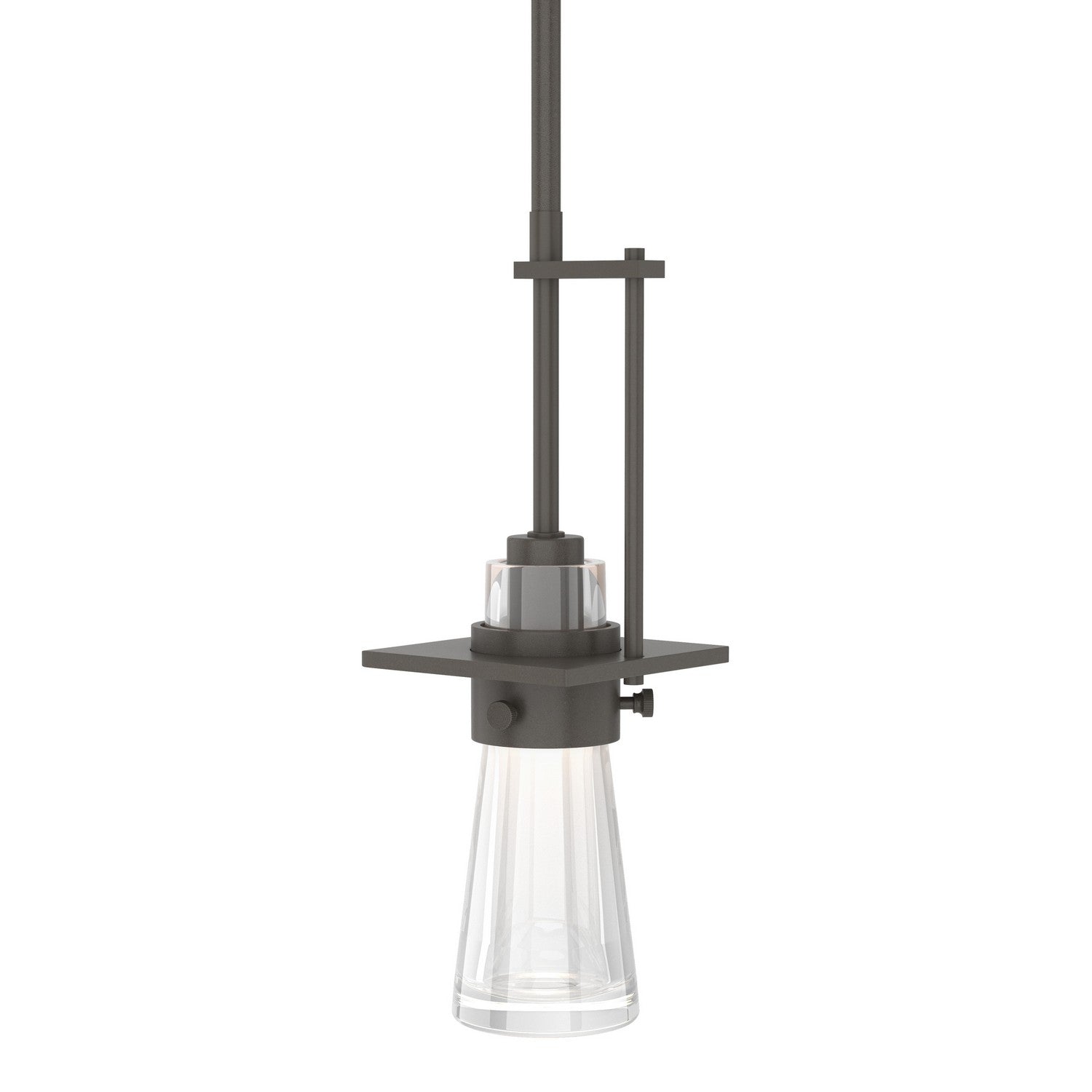 Hubbardton Forge - 187150-SKT-MULT-07-ZM0349 - One Light Mini Pendant - Erlenmeyer - Dark Smoke