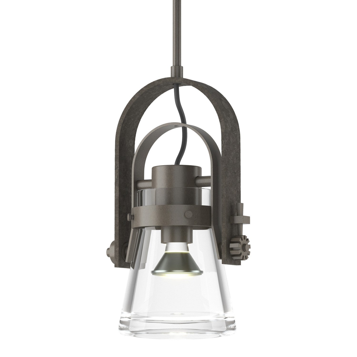 Hubbardton Forge - 187200-SKT-MULT-07-ZM0467 - Erlenmeyer Large Mini Pendant - Erlenmeyer - Dark Smoke