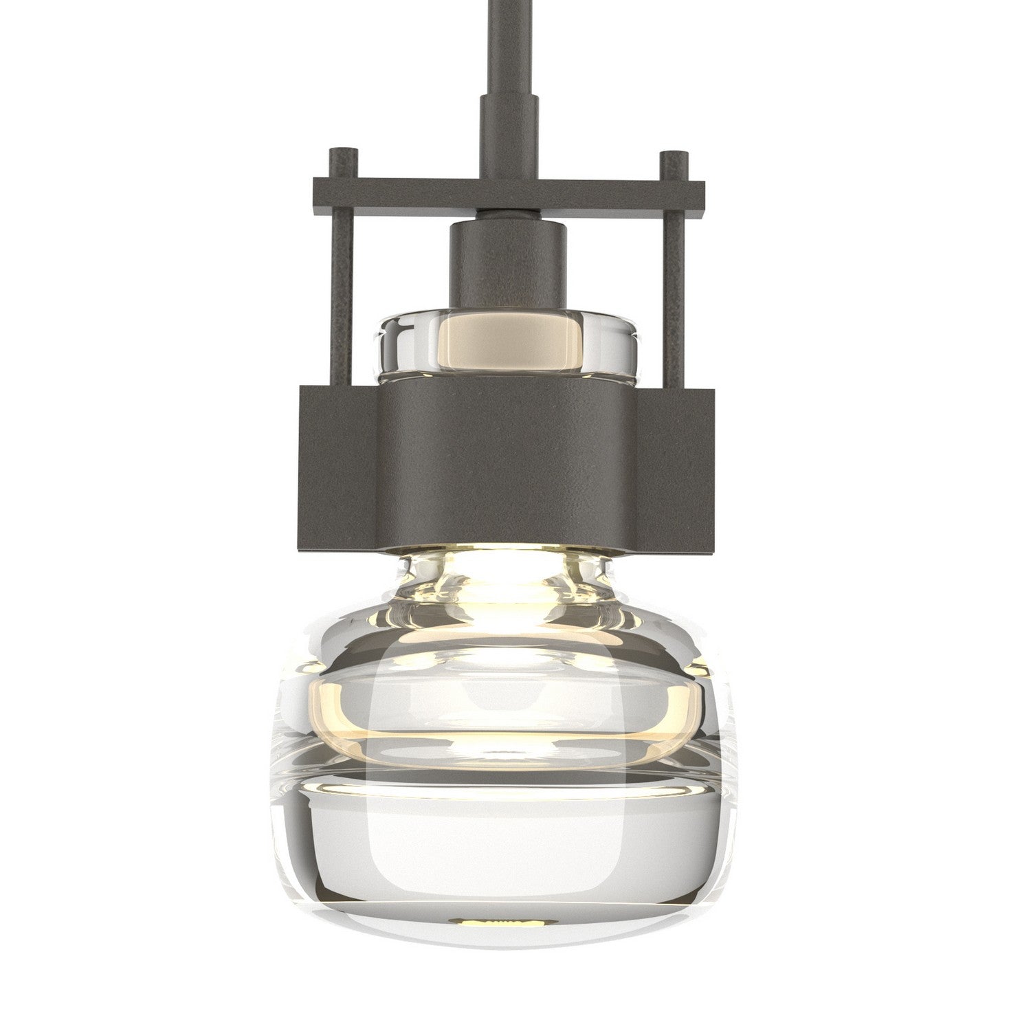 Hubbardton Forge - 187300-SKT-MULT-07-ZM0435 - One Light Mini Pendant - Cuff - Dark Smoke