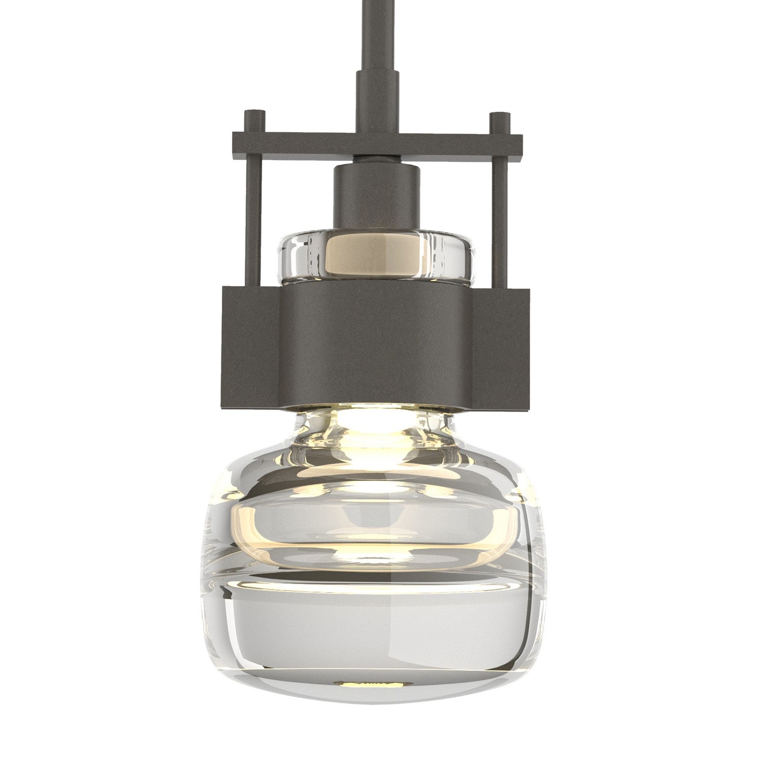 Hubbardton Forge - 187330-SKT-MULT-07-ZM0448 - One Light Mini Pendant - Cuff - Dark Smoke