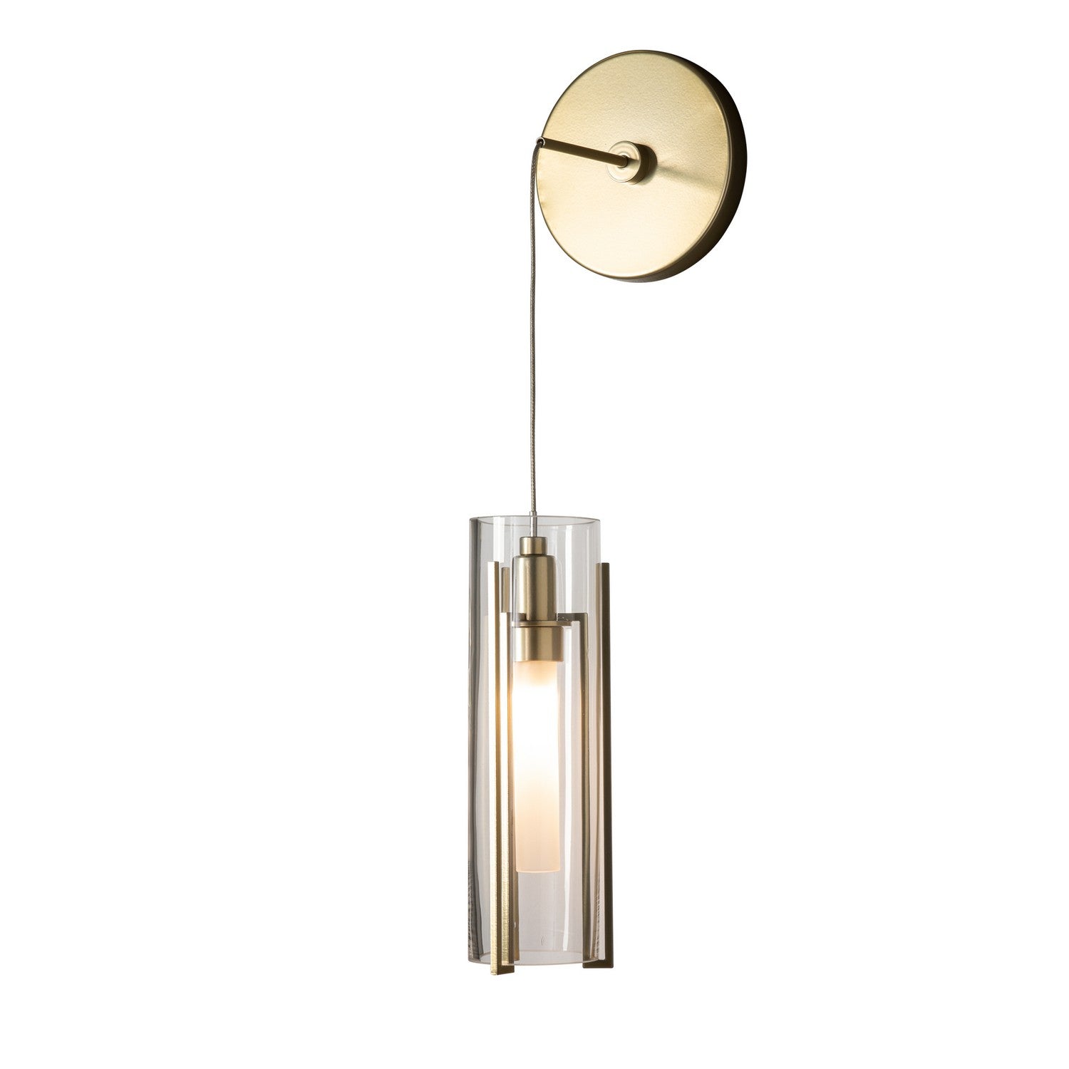 Hubbardton Forge - 201394-SKT-89-ZM0065 - Exos Glass Mini Low Voltage Sconce - Exos Glass - Ink