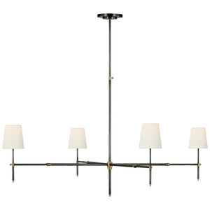 Visual Comfort Signature - TOB 5196BZ/HAB-L - LED Chandelier - Bryant - Bronze and Hand-Rubbed Antique Brass