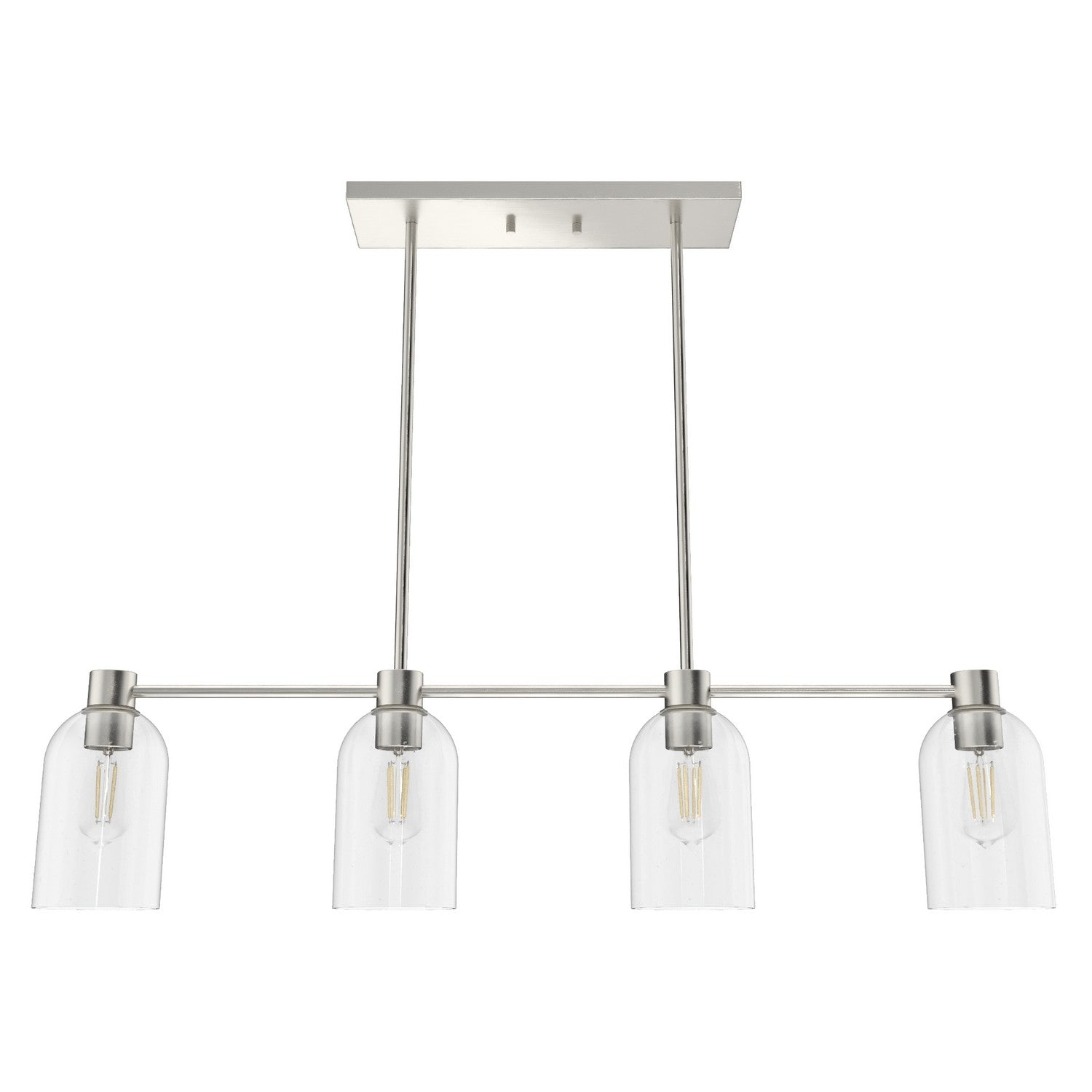 Hunter - 19714 - Four Light Chandelier - Lochemeade - Brushed Nickel