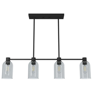 Hunter - 19715 - Four Light Chandelier - Lochemeade - Natural Black Iron