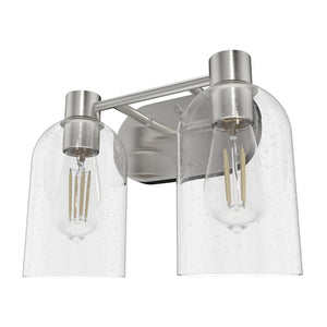 Hunter - 19778 - Two Light Bathroom Vanity - Lochemeade - Brushed Nickel