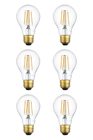 Elitco - A19LED102-6PK - Light Bulb - Raedyn - Clear Glass