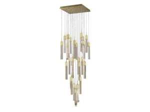 Avenue Lighting - HF1904-25-GL-BB-C - 25 Light Pendant - The Original Glacier Avenue - Brushed Brass