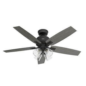 Hunter - 52429 - 52" Ceiling Fan - Gatlinburg - Matte Black