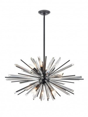 Avenue Lighting - HF8202-BK - Eight Light Chandelier - Palisades Ave. - Black