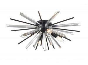 Avenue Lighting - HF8205-BK - Four Light Flush Mount - Palisades Ave. - Black